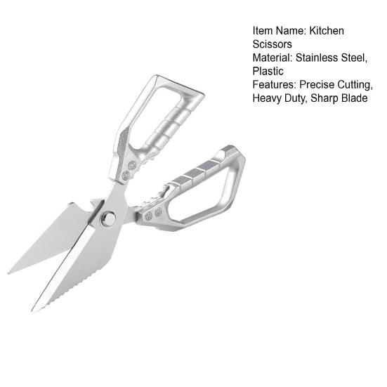 Кухонные ножницы Острые ножницы для костей курицы Ножницы шеф-повара из нержавеющей стали Сверхмощные для резки Рыба Мясо Птица Инструменты