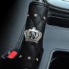 Rhinestone Inlaid Crown Steering Car Seat Belt Shoulder Protection Cover Automatic Transmission Handbrake Protection Cover