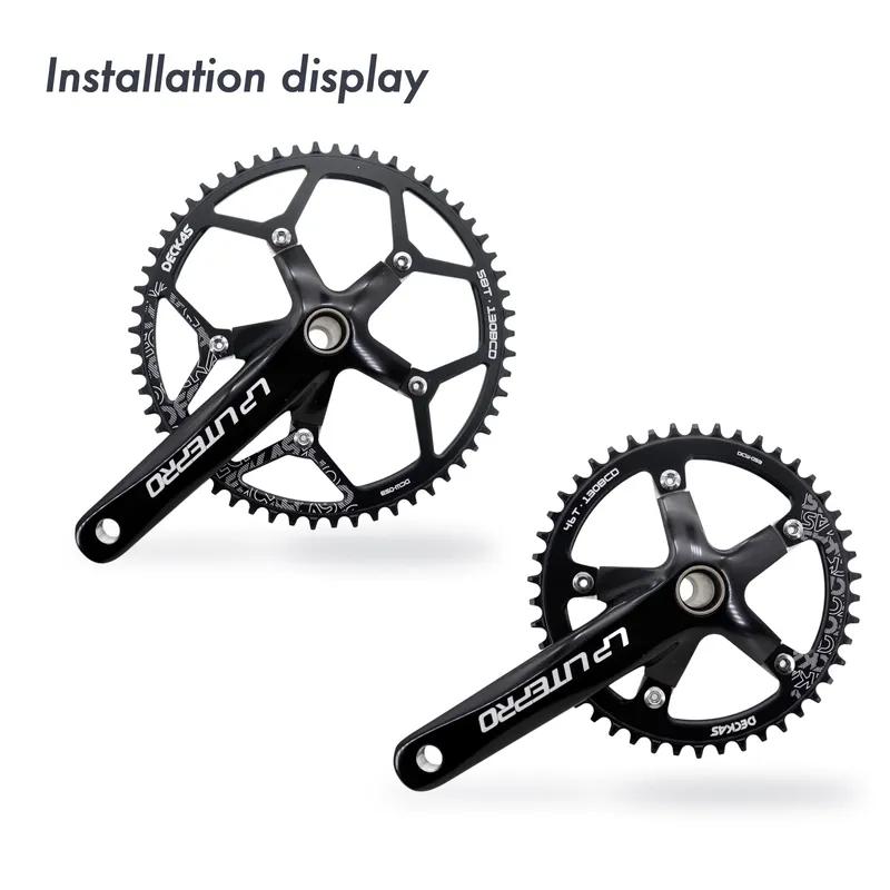 Deckas Chainring 130 BCD Round for Shimano 5700 6700 40 48 54 58T 60T Road Bike ChainWheel 130bcd for Sram Red for Folding Bike