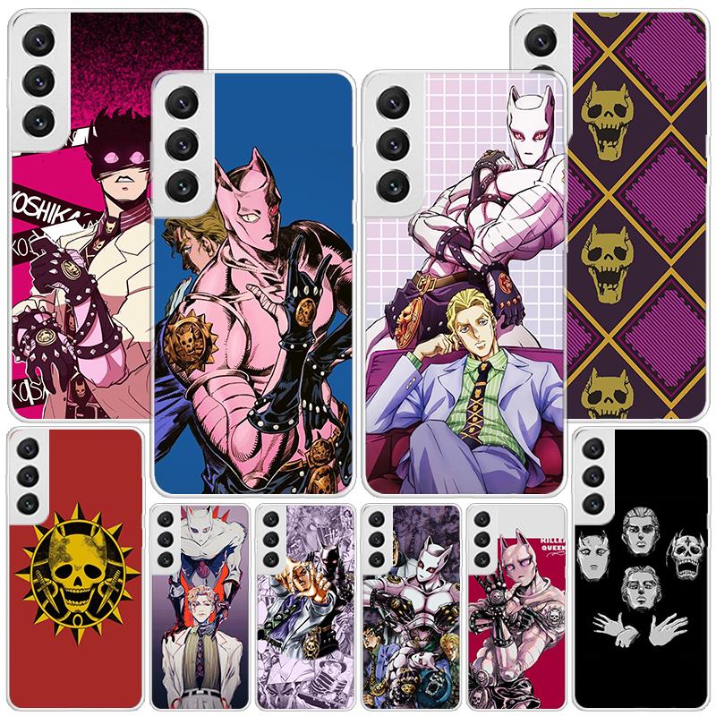 JoJo Adventure Killer Queen Phone Case For Samsung Galaxy S24 S25 Edge S26 Ultra S23 S22 S21 Plus S20 FE + Personalized Print Co