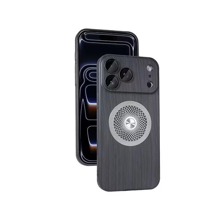 Магнитный Деревянный Чехол для iPhone 17 Pro Max с Теплоотводом и Защитой Камеры, Полное Покрытие