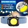 Portable COB Headlamp Flashlight Watch Light Type-C Rechargeable Headlight Outdoor Working Emergency Light Red Warning Lights