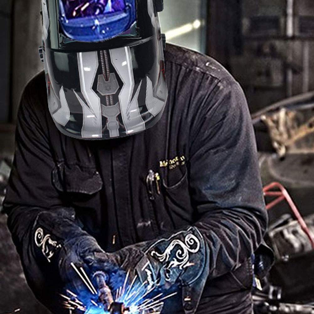 FUNTRESS Welding Helmets Automatic Shading LCD Solar Rechargeable TIG For MIG For Grinding Shading Range 4/9-13 Headband Adjustable Leader