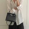 Версия haute couture первый слой коробчатая коровья кожа второе поколение сумка Keli натуральная кожа женская сумка повседневная сумка-тоут сумка-мессенджер на плечо