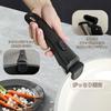 Frying pan handles compatible with T-fal, Iris Ohyama, and Thermos frying pans. Includes two dedicated pots with removable handles.