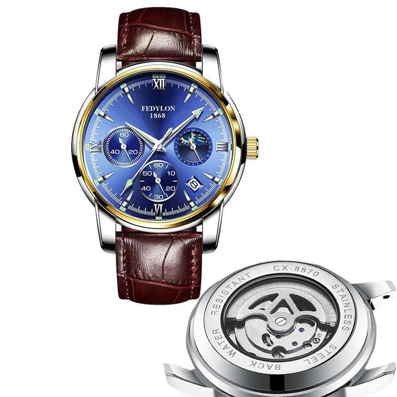 Полностью автоматические немеханические часы мужские водонепроницаемые светящиеся полые часы с турбийоном мужские часы Business Trend Watch