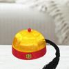 Chinese Oriental Hat Emperor Ancient Mandarin Asian Party Cosplay Cap with Braid for