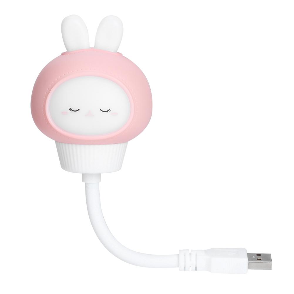 Милый Ночник в Форме Животного USB LED Мягкий Мультяшный Лампа для Детской Комнаты Детский Подарок