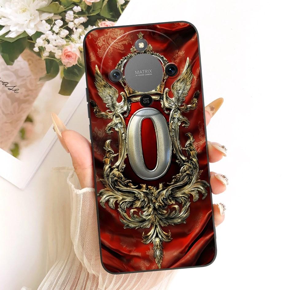 Чехол для Honor X9d MTN-NX1 Ударопрочный Чехол Роскошный С Инициалами Корона Мягкая Силиконовая Задняя Крышка Для HonorX9D Magic 8 Lite Capa
