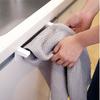 LEC Sink Door Towel Rack, Compact, White (Hook-and-Mount), 1kg Weight Capacity, Rust-Resistant Stainless Steel Pipe