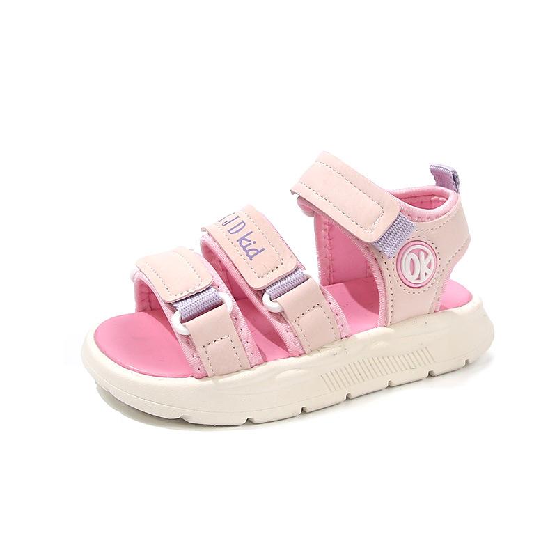 Girls' Sandals2026New Summer Children's Beach Shoes for Little Girls, Non-Slip Soft Sole Sports Sandals for Older Kids