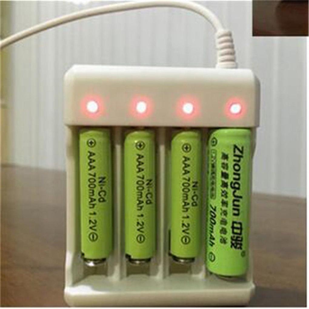 Usb 4 Slots Fast Charger Short Circuit Protection Aaa And Aa Rechargeable Battery Station