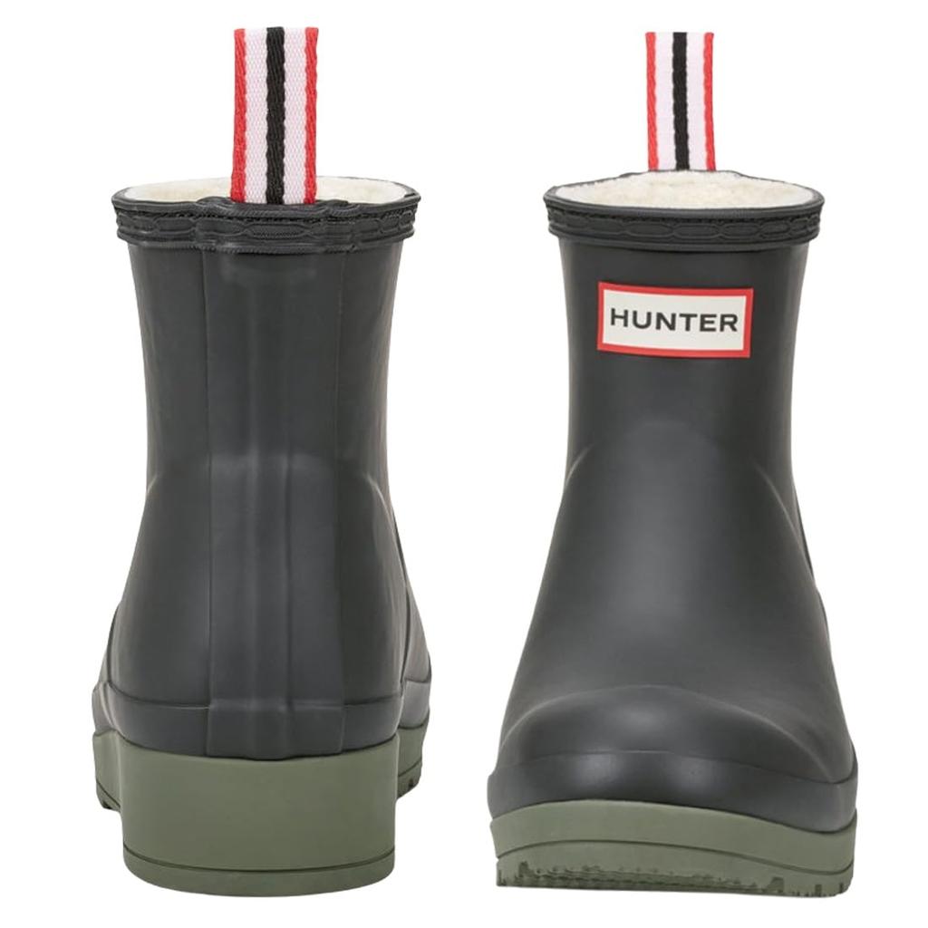 Hunter PLAY SHORT INSULATED Дождевые и женские ботинки US 7, Короткие, На флисовой подкладке, Водонепроницаемые, Для холодной погоды, W-S2235RMA BLACK_002, (24,0 см) [Использовал]