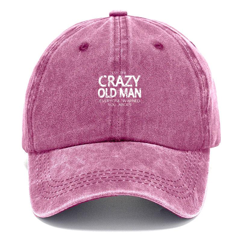 Humorous Fun Quote Vintage Washed Cotton Baseball Cap Adjustable Distressed Trucker Hat For Men Humorous Sarcastic Cotton Old Man Cap