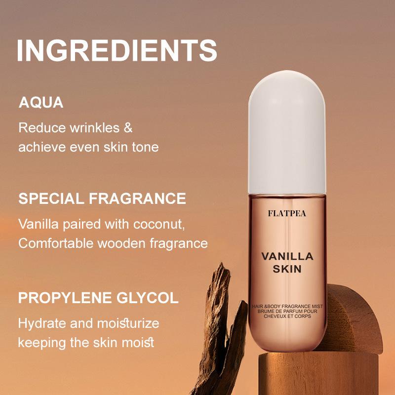 50 мл Спрей для тела с ароматом кокоса и ванили для стойкого аромата