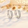 Полые двухслойные серьги для женщин с нишевым дизайном, изысканная застежка для ушей, простые аксессуары для ушей в стиле темперамент