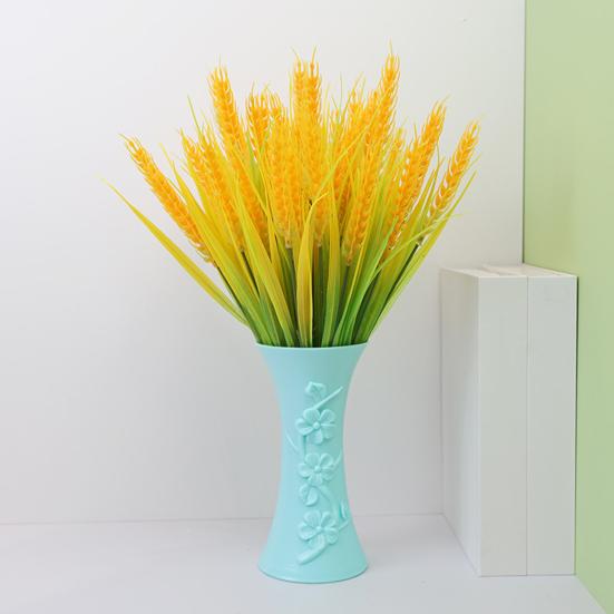 7 вилок, искусственные колосья пшеницы, букет рисовых растений, реалистичная имитация, не требует воды, простой в уходе, декор в помещении и на открытом воздухе