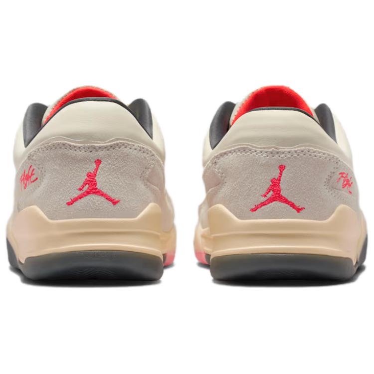 Jordan FLIGHT COURT Дышащая поддержка Винтажные баскетбольные кроссовки Женские Бежево-серые FZ9854-108
