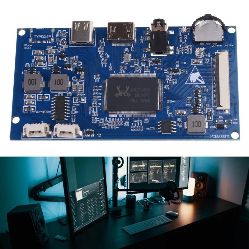 7" 8" и 10.1" Плата драйвера LVDS Питание от USB Type-C Поддержка HDMI1.4 MINI HDMIсовместимый 40-контактный Драйвер ЖК-дисплея