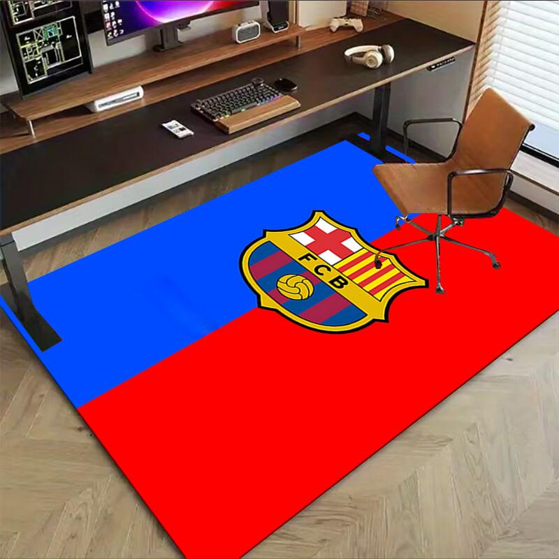 1 шт. Ковер для пола FC Barcelona Extra Large, нескользящий, для офиса, семьи, спальни, студии, ковер большого размера, ковер для помещений