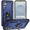 Protective Case - BOOLING - for Samsung Galaxy S25 Plus - Shockproof - Rotating Ring - Navy Blue