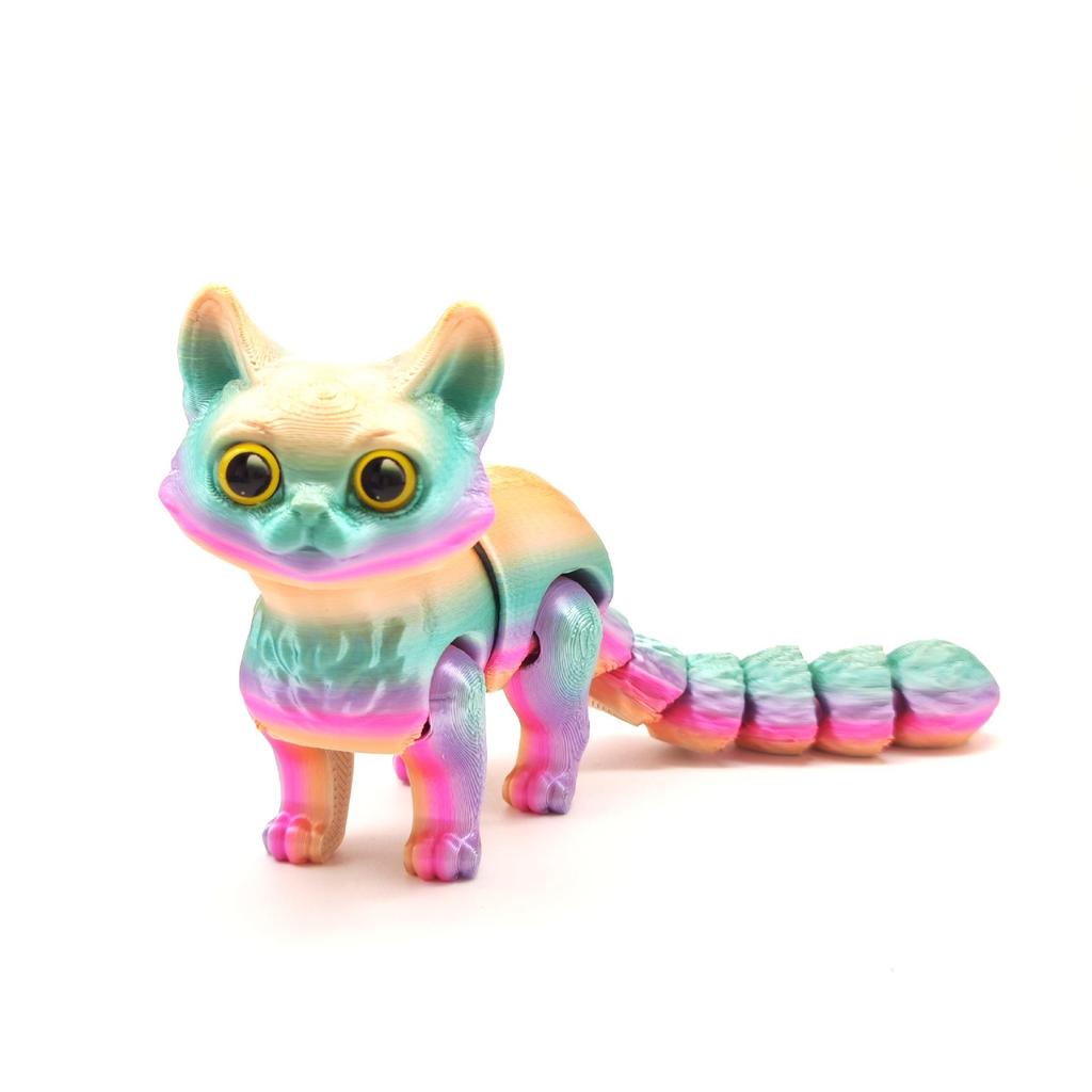 Милая кошечка, 3D-печатная модель, настольное украшение