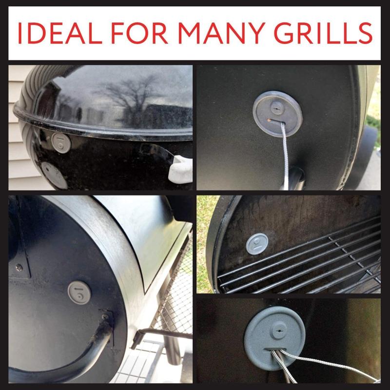 Набор из 2 термометров и втулок для зондов, сменные термометры для гриля, детали для грилей, плит и многого другого