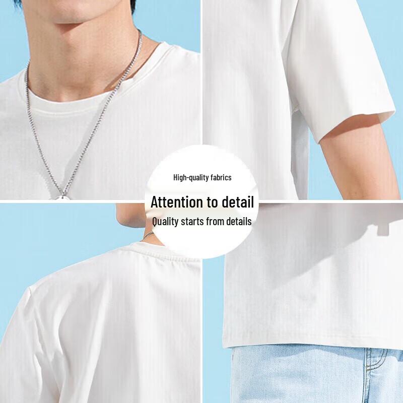 Jeanswest Men's Summer Cotton Short Sleeve T-Shirt