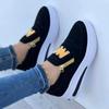 Women's Sneakers Platform Shoes Side Zipper M Printed Female Vulcanized Shoes Lightweight Casual Shoe Plus Size 43 Women Shoes