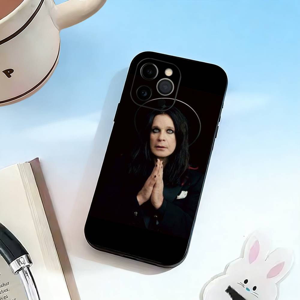 DD-Rock Singer Ozzy Osbourne Phone Case For iPhone 17, 16,15,14,13,12,11 Plus,Pro Max, Others Soft Black Cover