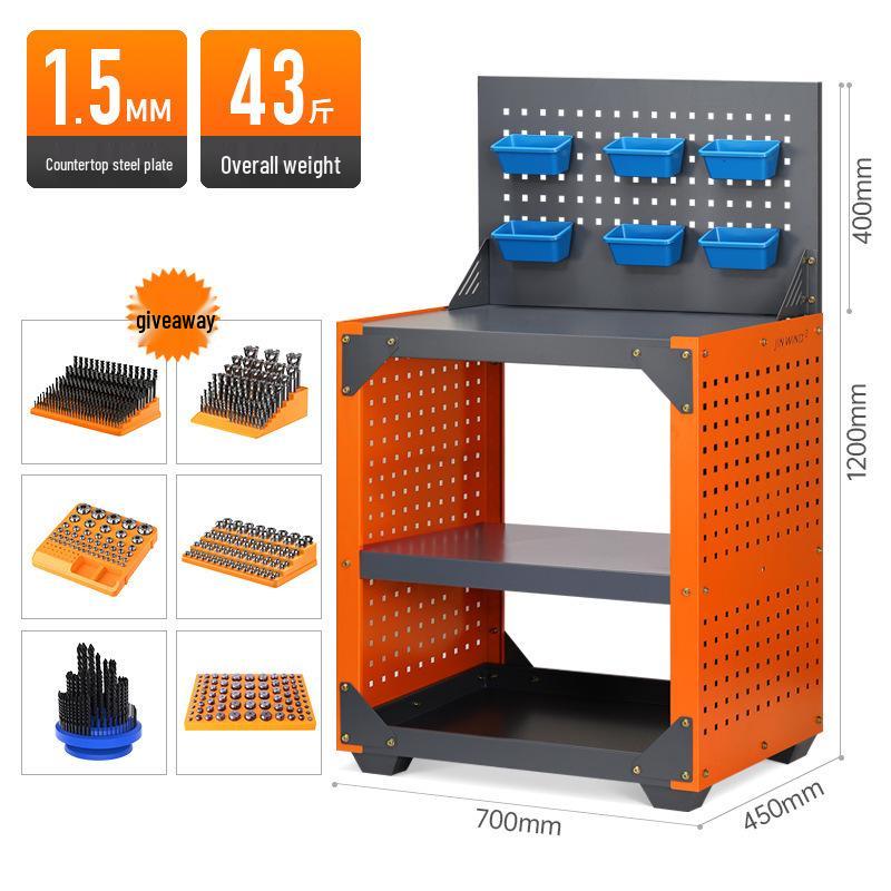 Heavy-Duty CNC Drilling & Milling Worktable with Operation Console & Tool Holder