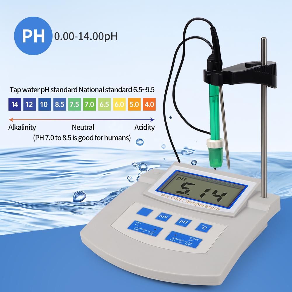 Настольный pH-метр Функция 3 в 1 Детектор качества воды pH Температура ОВП-метр Автоматическая калибровка Измеритель кислотности для бытовой воды