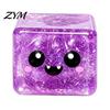 Unique Board Game Dice Accessories Halloween Ghost Squeeze Cube, Glitter Slow Rising Fidget Toy, Rebound Pinch Toys Soft Decompression Sensory Toy for