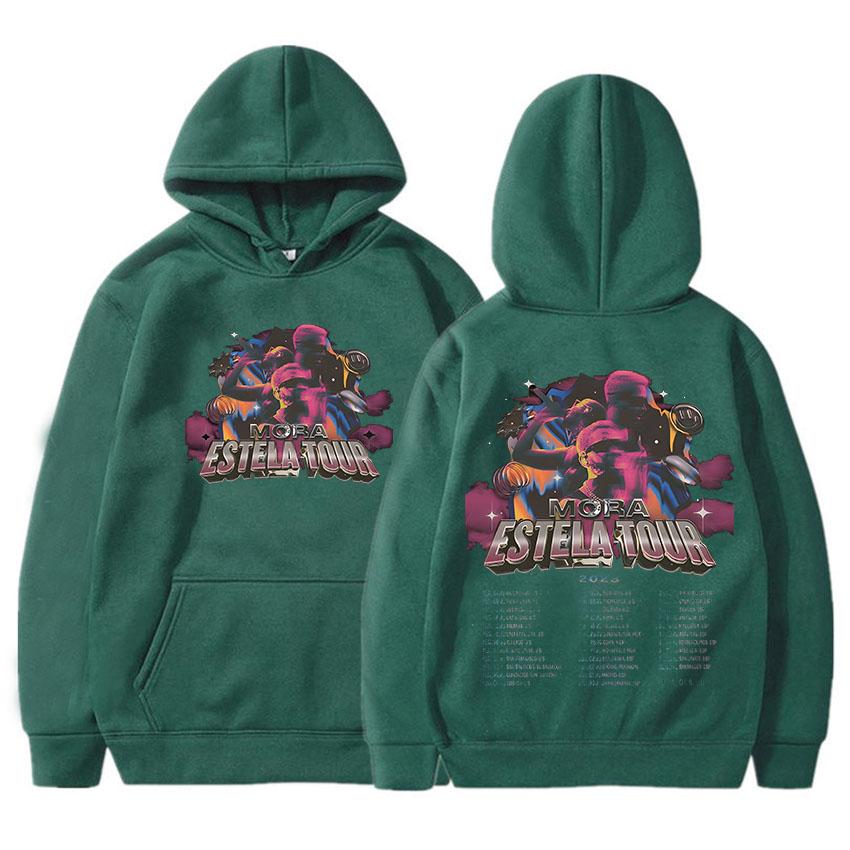 Толстовка Mora Estela с графическим принтом, флис, удобная толстовка, поп-готика, гранж, одежда, повседневные свитера Ropa Hombre
