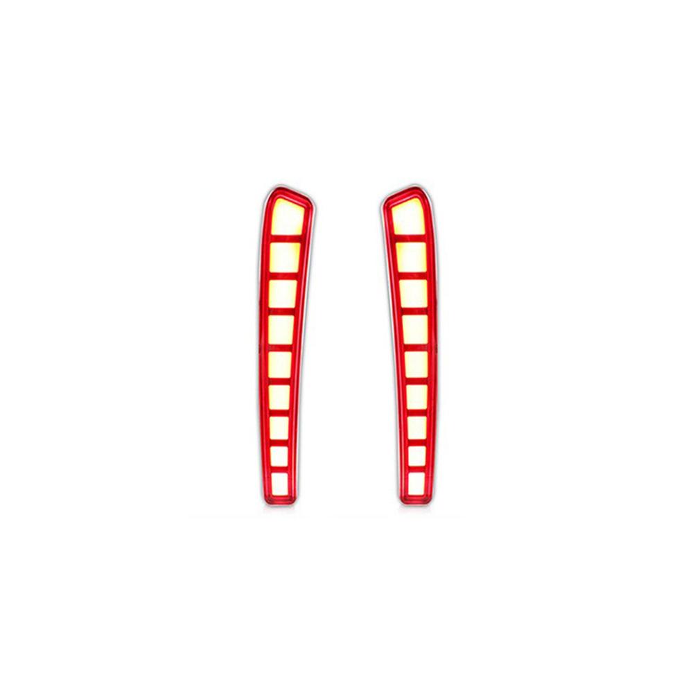 2PCS Red LED Rear Bumper Reflectors Tail Brake Lights For Toyota Corolla 2020-21