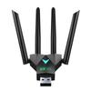 4 Antenna Design Dual Band WiFi USB Adapter Dual Band 2.4G/5Ghz USB Interface 1300Mbps WiFi Dongle Driver Free Receiver