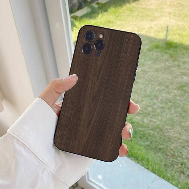 Carved Wood Phone Case For iPhone 13 Pro MAX 14 11 12 Mini X XS XR 6 7 8 Plus SE 2020 Soft TPU Cover