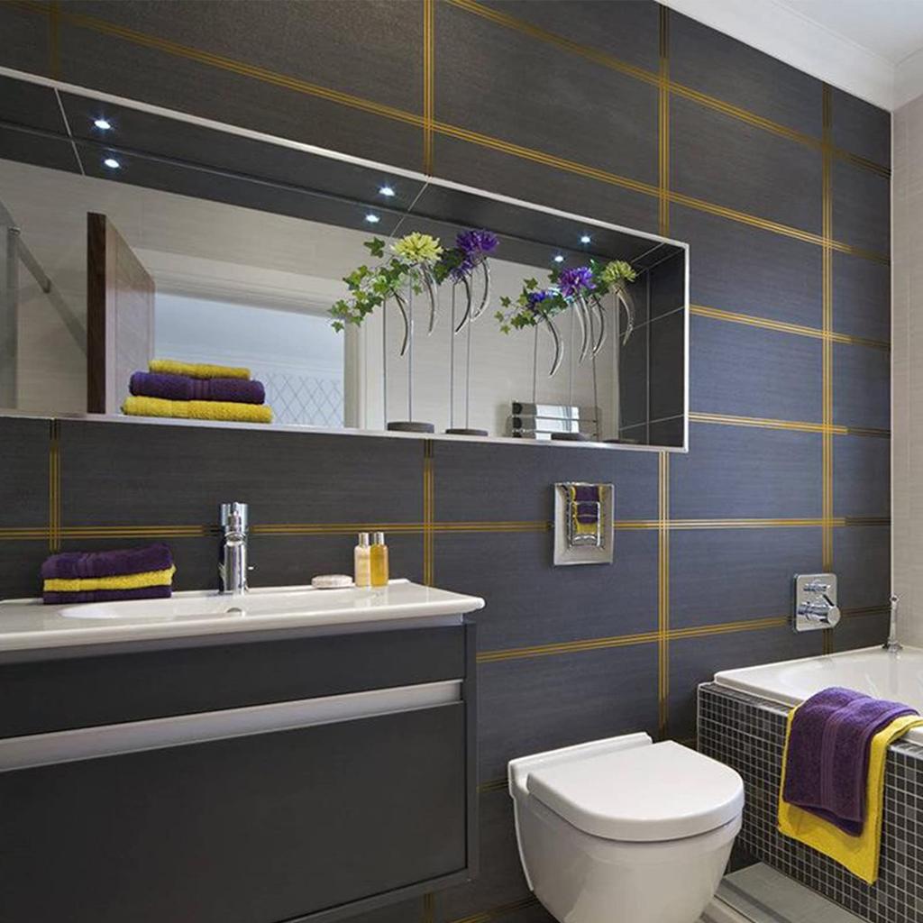 Настенная плитка, декоративная линия, наклейка, водонепроницаемая и износостойкая напольная плитка