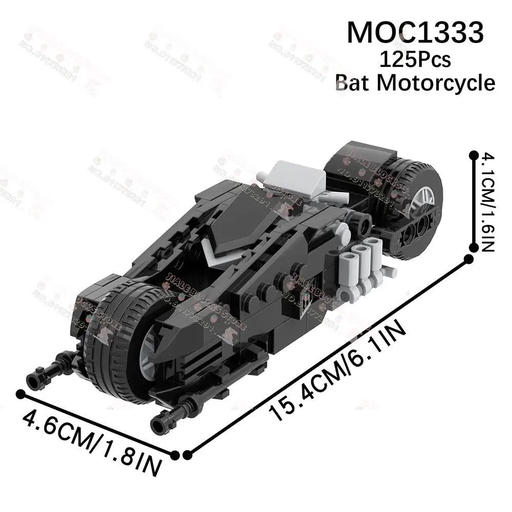 Творческий Темный рыцарь Мотоцикл серии MOC Строительные блоки Фильм Фигурка Мотоцикл Модель Украшения Сборка Игрушки Для Детей