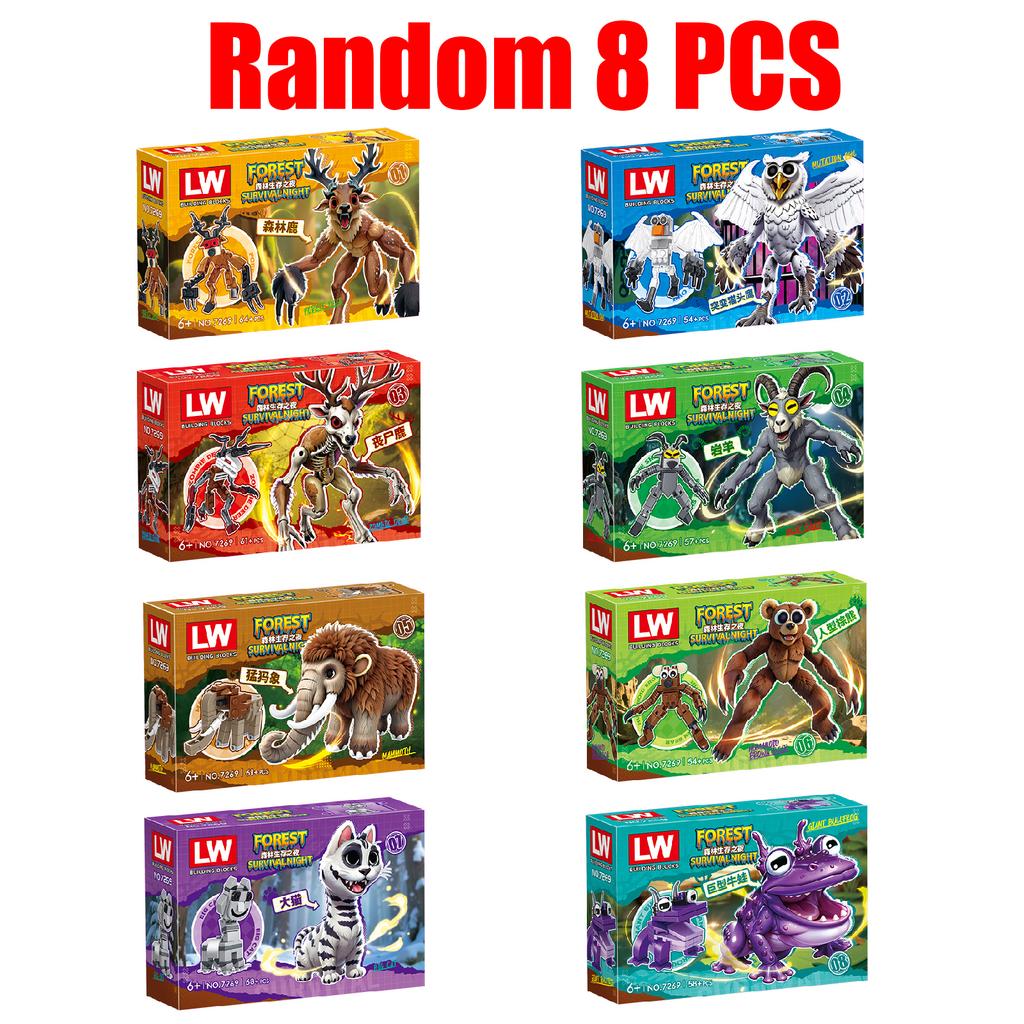 Новый набор строительных блоков «99 ночей в лесу», модель для сборки, коллекция «99 ночей в лесу», кубики для детей, фанатов, подарки