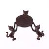 Mini Retro Three-Kitty Tray Adorable Design Entryway & Tabletop Stand For Incense Burner Candle Holder Room Decor Tray