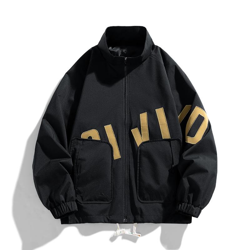 Американский свободный бейсбольный свитер с круглым вырезом, универсальная повседневная корейская версия, куртка на весну и осень, двухсторонняя мужская куртка