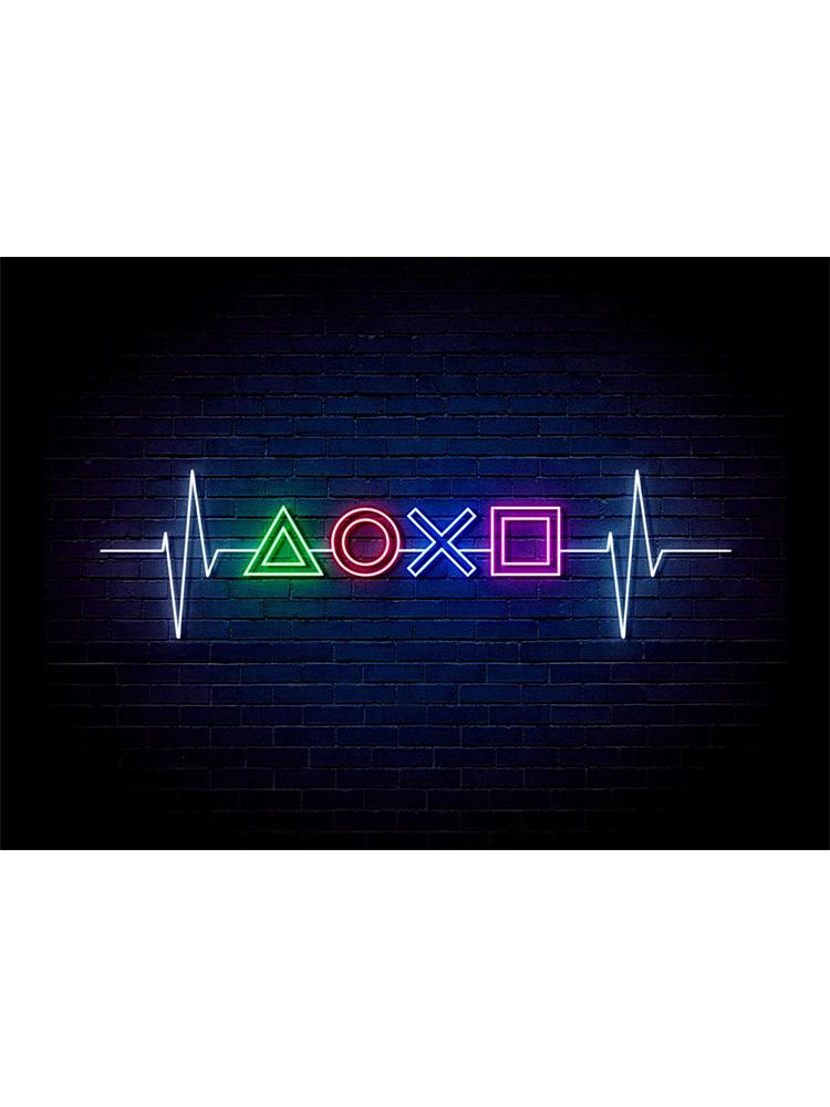 Современный неоновый эффект, плакат для игровой комнаты, игровой геймер, принты, картина на холсте, настенная художественная картина для детей, декор игровой комнаты для мальчиков, подарок