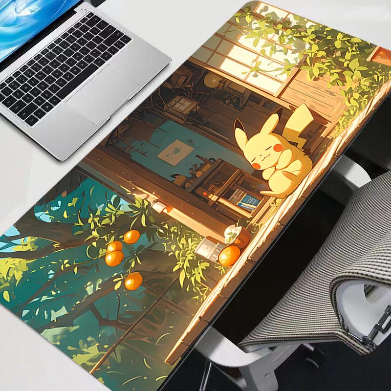 Anime Pad Mouse Pokemon Pikachu HD Print Computer xxl Gamer Locking Edge Mousepad XXL Keyboard PC Mice Mats Pad for csgo