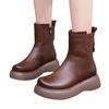 Cold-proof Thick-soled Short Cotton Boots Women's 2024 Winter New Piled Thickened Mother Cotton Shoes Non-slip Warm Snow Boots