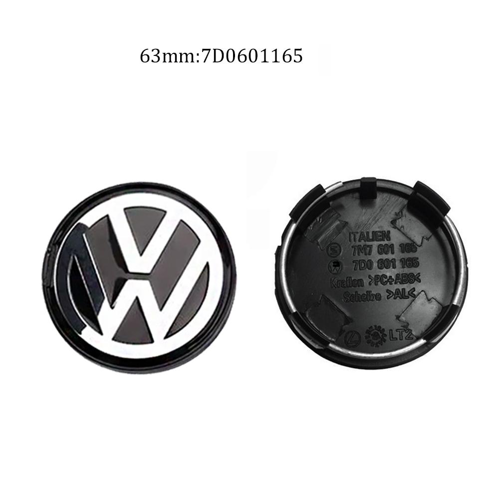 EPYFH1 NN-4pcs Wheel Center Hub Caps 55mm 56mm 65mm 70mm 76mm wheel cover For VW Polo Golf 4 5 6 7 Touran CC Passat B6 B7 accessories