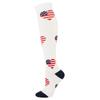 Женские нейлоновые длинные компрессионные носки с принтом пота и принтом для занятий спортом на открытом воздухе
