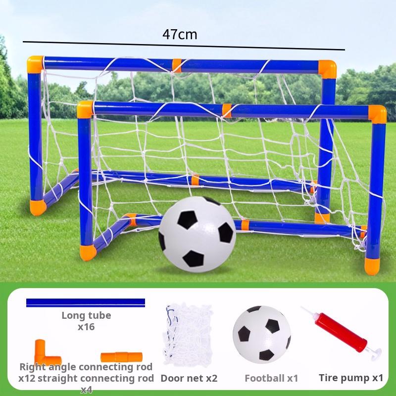 Non-Toxic Folding Mini Football Soccer Ball Plastic Removable Goal Post Net Set High-Strength Kids Indoor Outdoor Child Birthday Gift