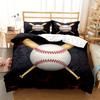 Комплект постельного белья «Бейсбол» Трехпредметный пододеяльник Геометрическая сота Цифровая печать Домашний текстиль