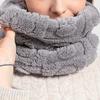 Faux Fur Plush Infinity Scarf Solid Color Soft Neck Plain Coldproof Neck Warmer Ski Mask For Women Daily Uses Winter Outdoor